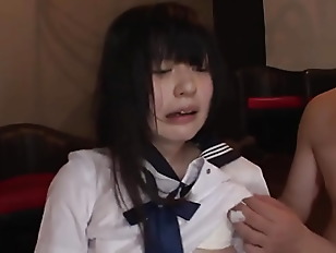 Petite Japanese Teen In Uniform, CNC DeepThroat, Crying &amp; Gangbang With Older Men